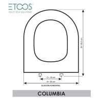 MEDIDAS ASIENTO y TAPA INODORO COLUMBIA ROCA by ETOOS
